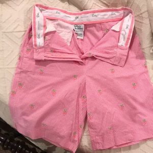Lilly Pulitzer Strawberry Embroidered Shorts